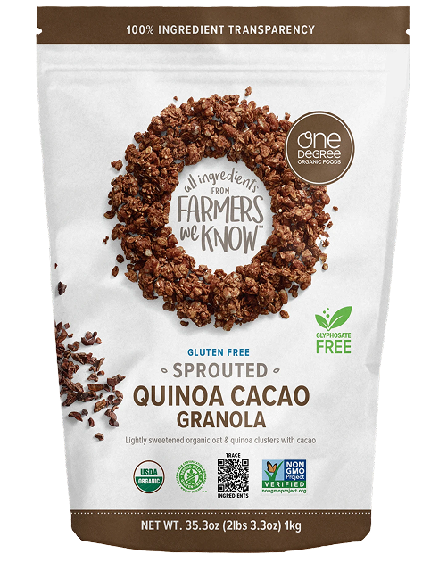 Sprouted Oat Quinoa Cacao Granola