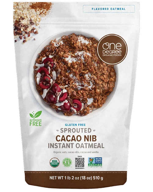 Sprouted Cacao Nib Instant Oatmeal